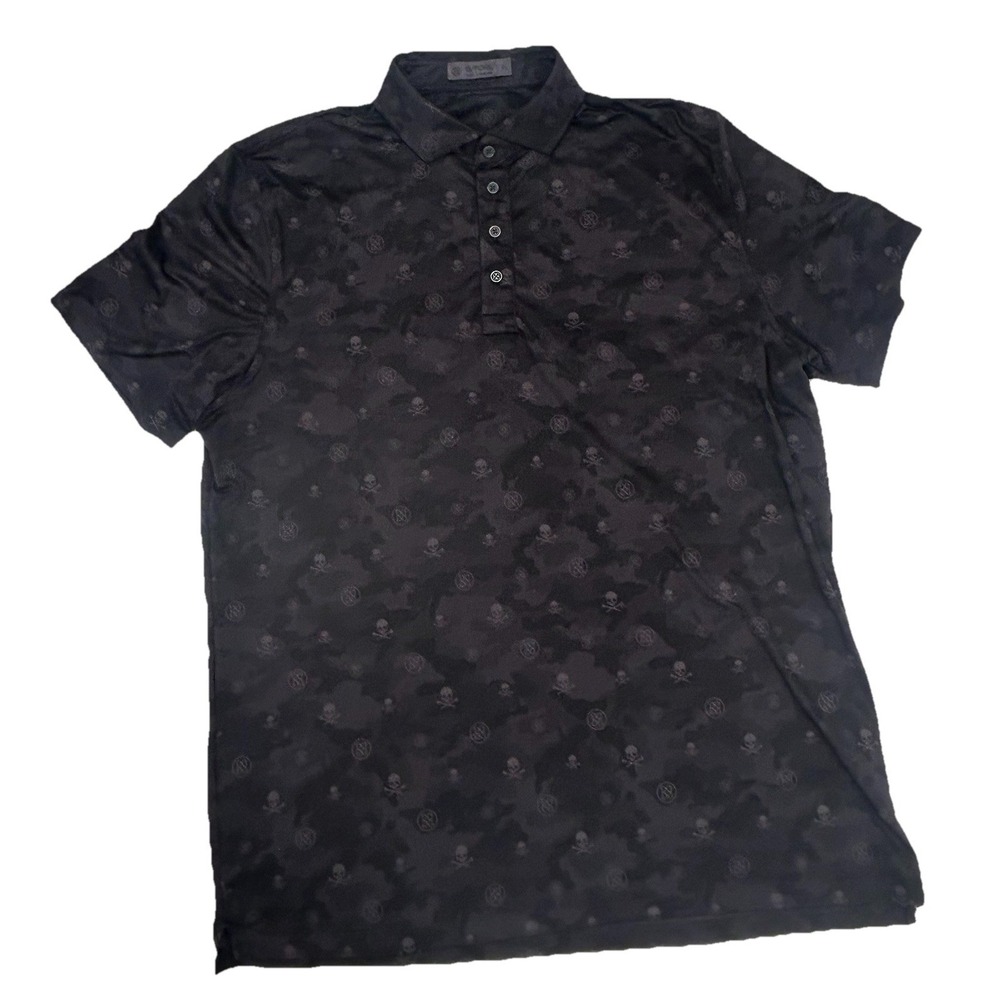 G-Force Skull N Bone Camo Golf  Polo‎ Size XL Skulls *Read about logo*